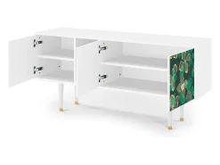 Sale Mueble de TV - 150х69х41 cm - T5 - Green Flower, Branco Bege