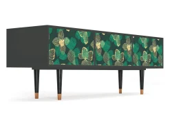 Mueble de TV - 170х59х48 cm - T4 - Green Flower, Antracite^ Móvel De Tv