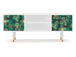 Móvel De Tv* Mueble de TV - 170х69х48 cm - T2 - Green Flower, Branco Bege