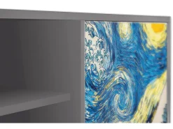 Móvel De Tv| Mueble de TV - 170х69х48 cm - T2 - Great Wave, Cinza Cinzento