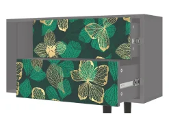 Mueble de TV - 170х69х48 cm - T1 - Green Flower, Cinza^ Móvel De Tv