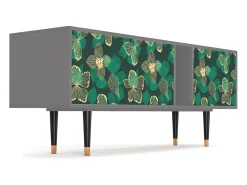 Mueble de TV - 170х69х48 cm - T1 - Green Flower, Cinza^ Móvel De Tv