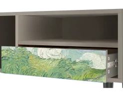 Hot Mueble de TV - 115х59х48 cm - T3 - Green Wheat Fields, Areia Bege