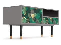 Mueble de TV - 115х59х48 cm - T3 - Green Flower, Cinza^ Móvel De Tv