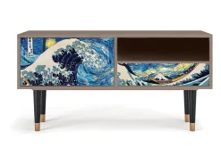 Discount Mueble de TV - 115х59х48 cm - T3 - Great Wave, Latte Bege