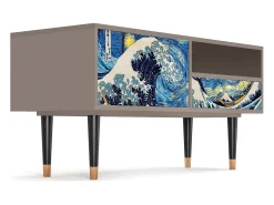Discount Mueble de TV - 115х59х48 cm - T3 - Great Wave, Latte Bege