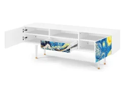 Mueble de TV - 170х59х41 cm - T6 - Great Wave, Branco^ Móvel De Tv