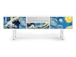Mueble de TV - 170х59х41 cm - T6 - Great Wave, Branco^ Móvel De Tv