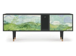 Móvel De Tv* Mueble de TV - 170х69х48 cm - T1 - Green Wheat Fields, Antracite Cinza antracite