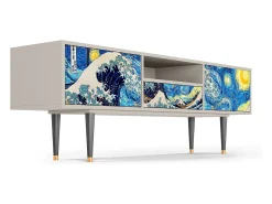 Mueble de TV - 170х59х41 cm - T6 - Great Wave, Areia^ Móvel De Tv