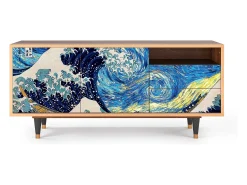 Discount Mueble de TV - 125х56х41 cm - T7 - Great Wave, Nogueira Castanho
