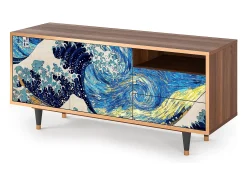 Discount Mueble de TV - 125х56х41 cm - T7 - Great Wave, Nogueira Castanho