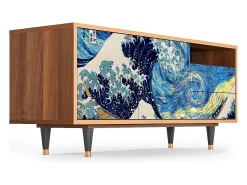 Discount Mueble de TV - 125х56х41 cm - T7 - Great Wave, Nogueira Castanho