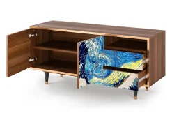 Discount Mueble de TV - 125х56х41 cm - T7 - Great Wave, Nogueira Castanho