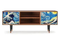 Best Mueble de TV - 170х69х48 cm - T2 - Great Wave, Nogueira Castanho