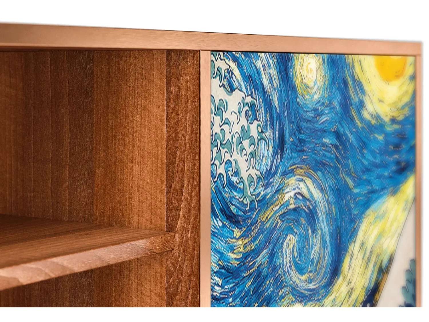 Best Mueble de TV - 170х69х48 cm - T2 - Great Wave, Nogueira Castanho