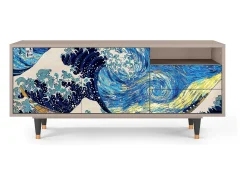 Mueble de TV - 125х56х41 cm - T7 - Great Wave, Latte^ Móvel De Tv