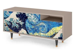 Mueble de TV - 125х56х41 cm - T7 - Great Wave, Latte^ Móvel De Tv