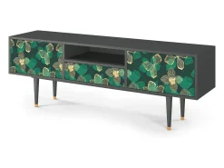 New Mueble de TV - 170х59х41 cm - T6 - Green Flower, Antracite Cinza antracite