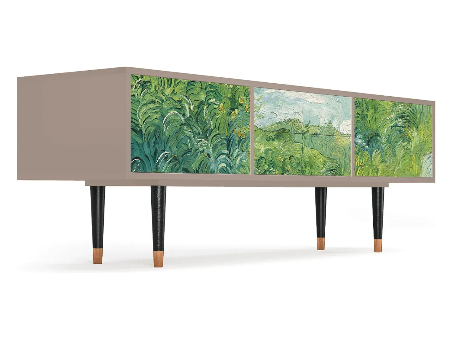 Best Mueble de TV - 170х59х48 cm - T4 - Green Wheat Fields, Latte Bege