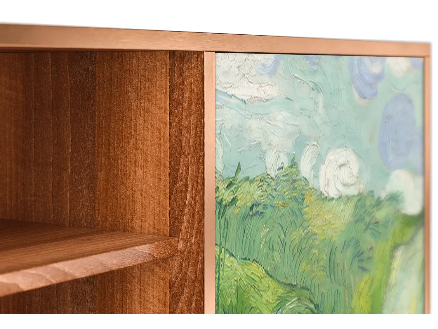 Hot Mueble de TV - 170х69х48 cm - T2 - Green Wheat Fields, Nogueira Castanho