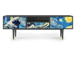 Clearance Mueble de TV - 170х59х41 cm - T6 - Great Wave, Antracite Cinza antracite