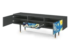 Clearance Mueble de TV - 170х59х41 cm - T6 - Great Wave, Antracite Cinza antracite