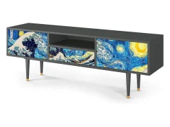 Clearance Mueble de TV - 170х59х41 cm - T6 - Great Wave, Antracite Cinza antracite