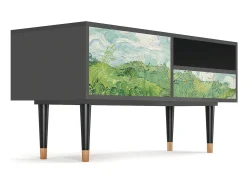 Mueble de TV - 115х59х48 cm - T3 - Green Wheat Fields, Antracite^ Móvel De Tv