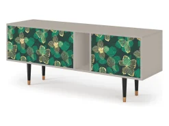 Móvel De Tv* Mueble de TV - 170х69х48 cm - T1 - Green Flower, Areia Bege