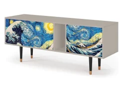 Móvel De Tv| Mueble de TV - 170х69х48 cm - T1 - Great Wave, Areia Bege