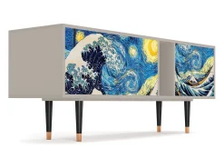 Móvel De Tv| Mueble de TV - 170х69х48 cm - T1 - Great Wave, Areia Bege