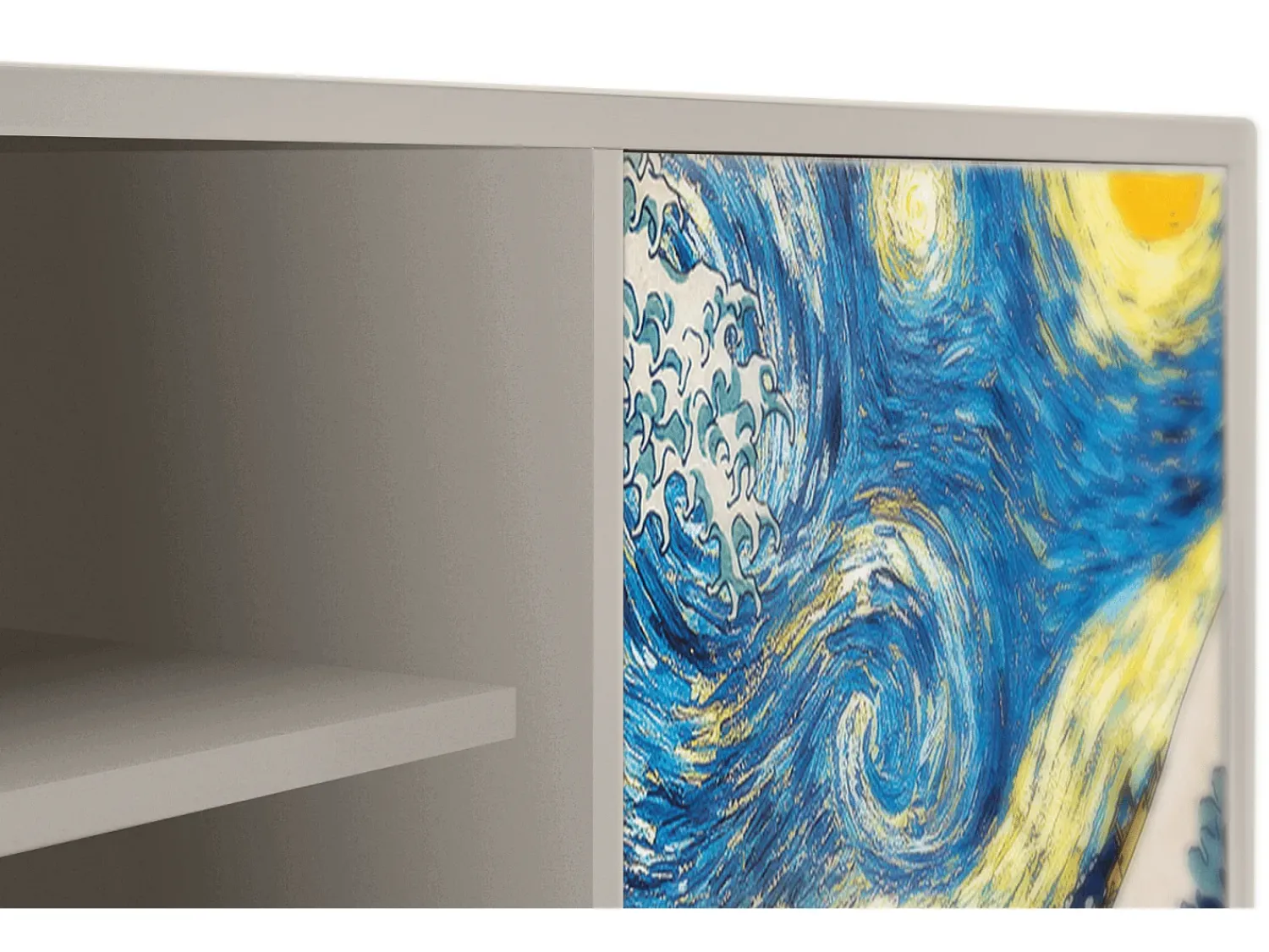Móvel De Tv* Mueble de TV - 170х69х48 cm - T2 - Great Wave, Areia Bege