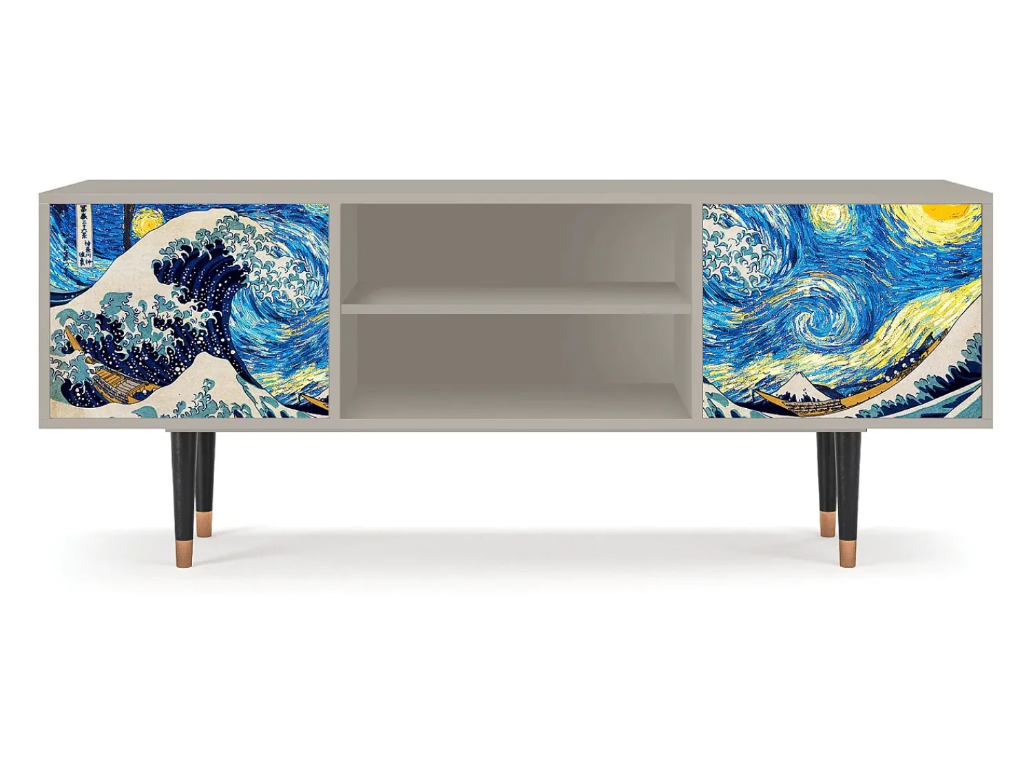 Móvel De Tv* Mueble de TV - 170х69х48 cm - T2 - Great Wave, Areia Bege