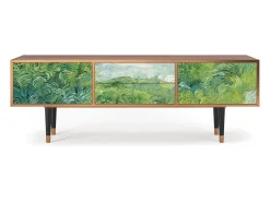 Móvel De Tv* Mueble de TV - 170х59х48 cm - T4 - Green Wheat Fields, Nogueira Castanho