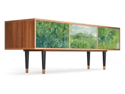 Móvel De Tv* Mueble de TV - 170х59х48 cm - T4 - Green Wheat Fields, Nogueira Castanho