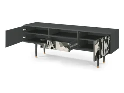 Outlet Mueble de TV - 170х59х41 cm - T6 - Guernica by Picasso, Antracite Cinza antracite