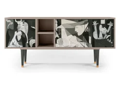 Mueble de TV - 150х69х41 cm - T5 - Guernica by Picasso, Areia^ Móvel De Tv