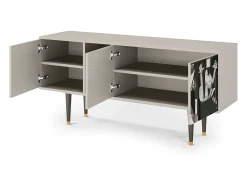 Mueble de TV - 150х69х41 cm - T5 - Guernica by Picasso, Areia^ Móvel De Tv