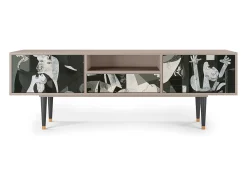 Mueble de TV - 170х59х41 cm - T6 - Guernica by Picasso, Latte^ Móvel De Tv