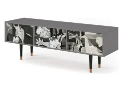Mueble de TV - 170х59х48 cm - T4 - Guernica by Picasso, Cinza^ Móvel De Tv
