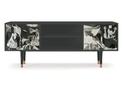 Mueble de TV - 170х69х48 cm - T2 - Guernica by Picasso, Antracite^ Móvel De Tv