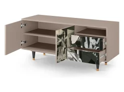 Móvel De Tv| Mueble de TV - 125х56х41 cm - T7 - Guernica by Picasso, Latte Bege