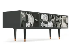 Sale Mueble de TV - 170х59х48 cm - T4 - Guernica by Picasso, Antracite Cinza antracite