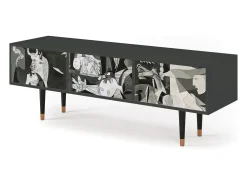 Sale Mueble de TV - 170х59х48 cm - T4 - Guernica by Picasso, Antracite Cinza antracite