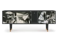 Clearance Mueble de TV - 170х69х48 cm - T1 - Guernica by Picasso, Antracite Cinza antracite