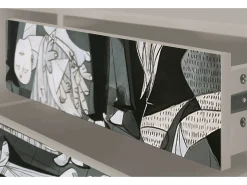 Móvel De Tv* Mueble de TV - 170х59х48 cm - T4 - Guernica by Picasso, Areia Bege