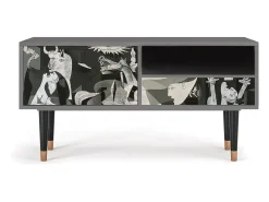Outlet Mueble de TV - 115х59х48 cm - T3 - Guernica by Picasso, Areia Bege