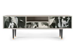 Mueble de TV - 170х59х41 cm - T6 - Guernica by Picasso, Areia^ Móvel De Tv