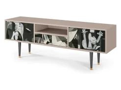 Mueble de TV - 170х59х41 cm - T6 - Guernica by Picasso, Areia^ Móvel De Tv